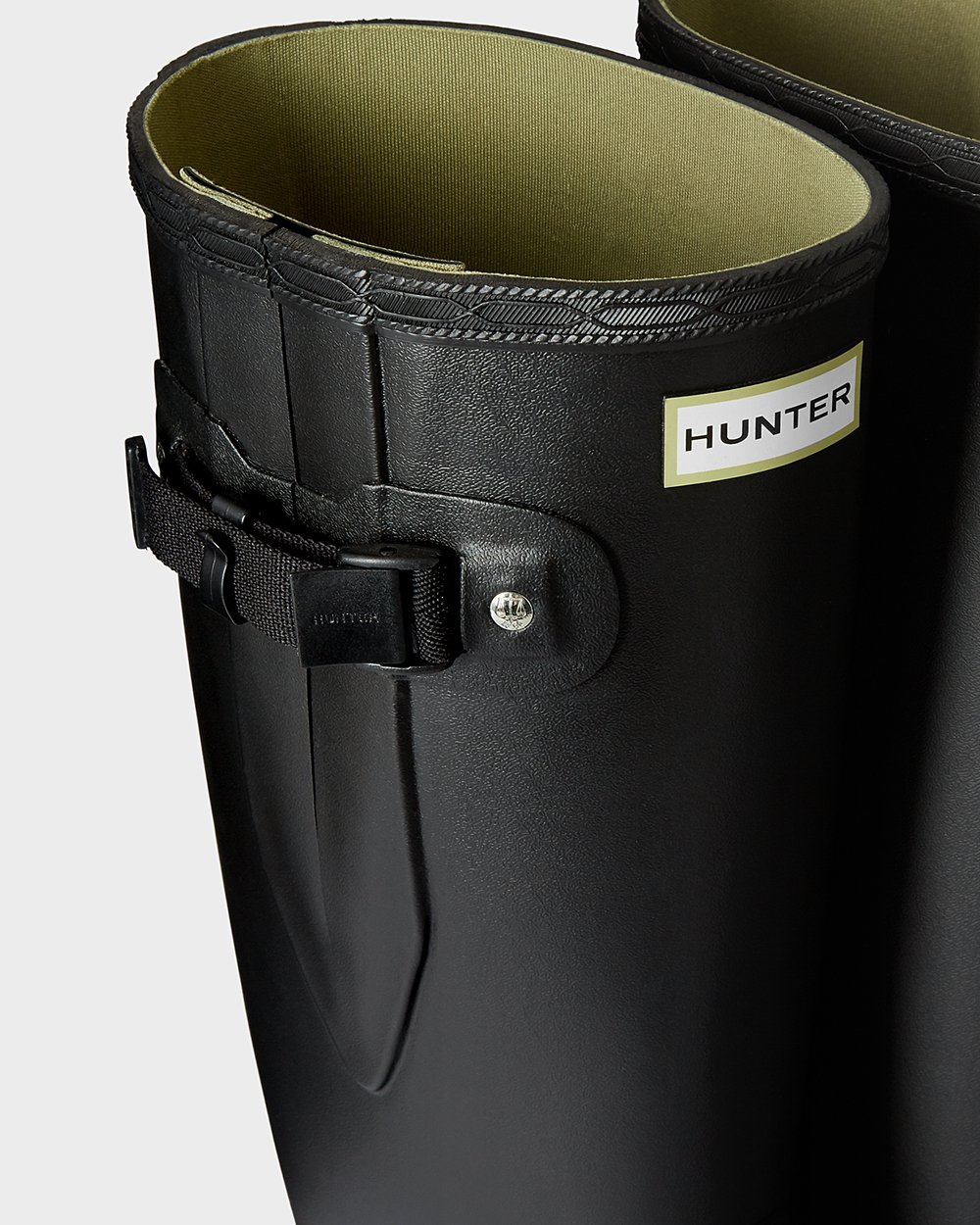 Hunter Norris Field Wide Fit Rain Boots - Cheap Online Womens Black - AXKJGO430